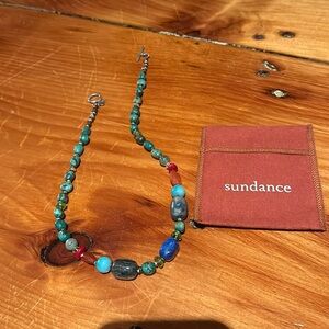 Sundance turquoise beaded necklace